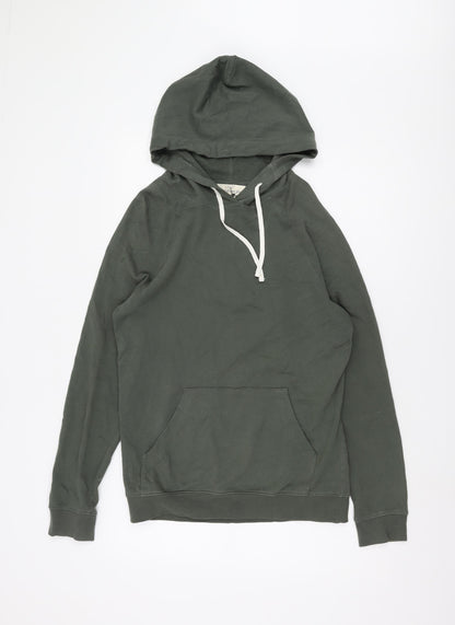 Mens UK Size S H&M Green Pullover Hoodie