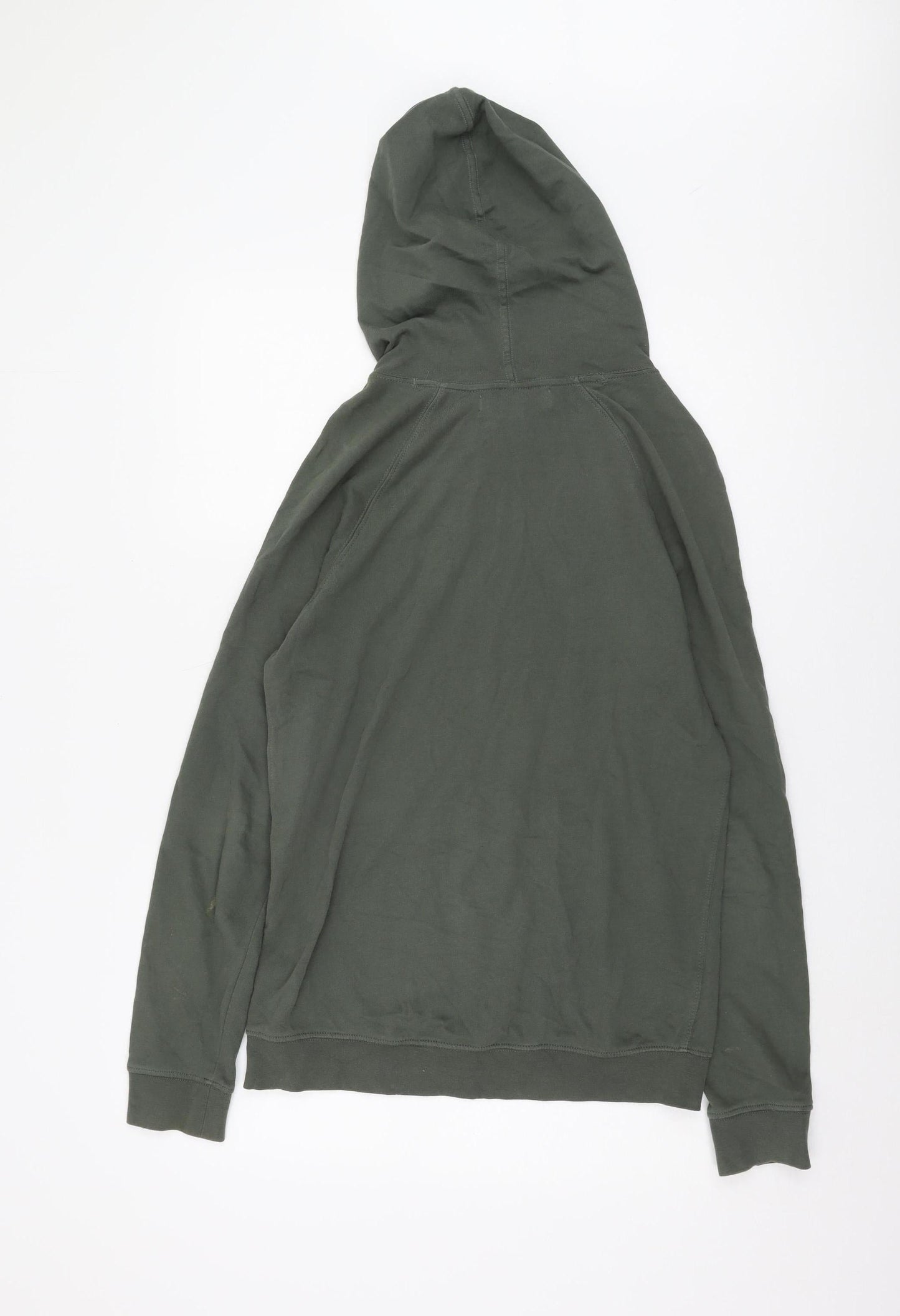 Mens UK Size S H&M Green Pullover Hoodie