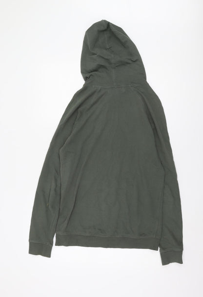 Mens UK Size S H&M Green Pullover Hoodie
