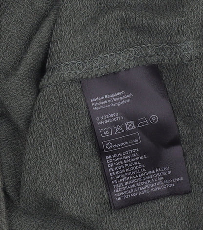Mens UK Size S H&M Green Pullover Hoodie