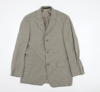 Mens UK Size 38 Marks and Spencer Regular Beige Suit Jacket
