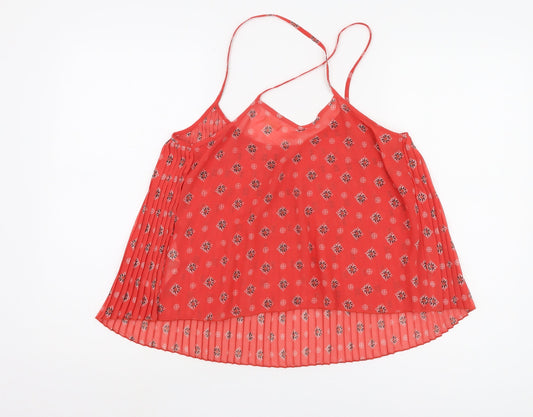 Womens UK Size M Hollister Red Camisole Tank