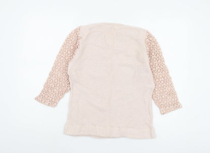 Womens UK Size 10 Cotton Traders Beige Pullover Jumper