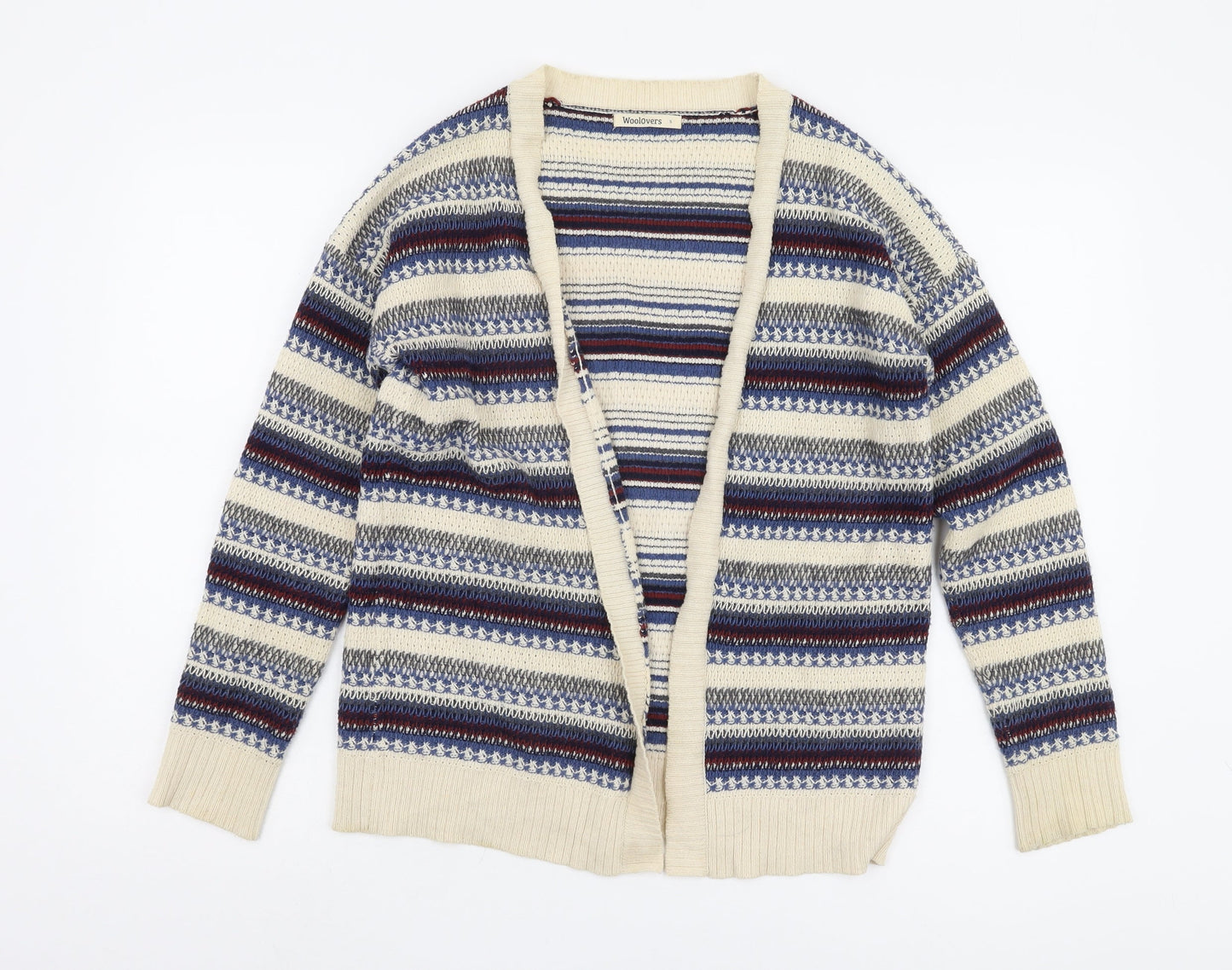 Womens UK Size S Woolovers Multicoloured Cardigan Jumper