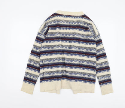 Womens UK Size S Woolovers Multicoloured Cardigan Jumper