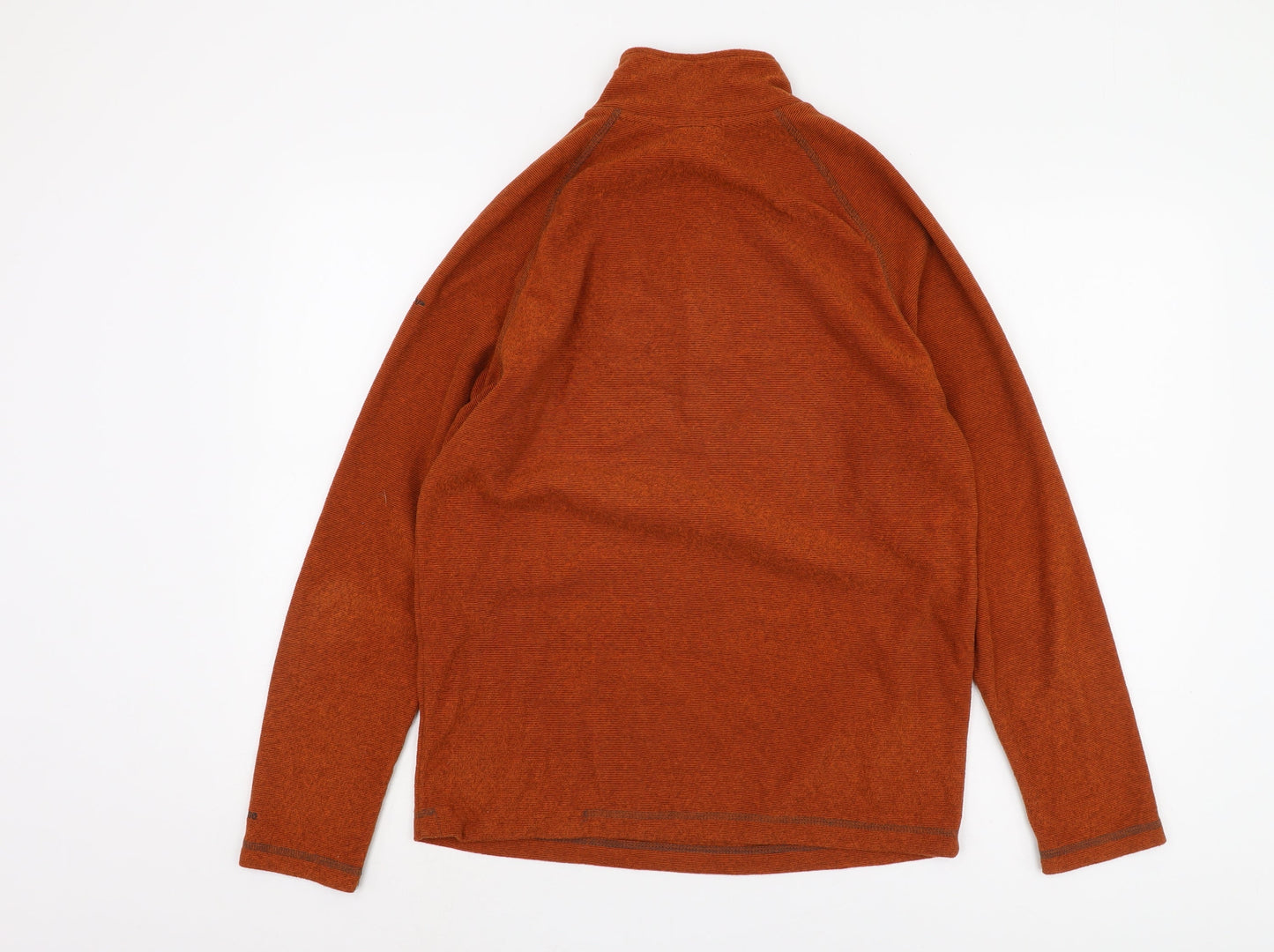 Mens UK Size S Trespass Orange 1/4 Zip Sweatshirt