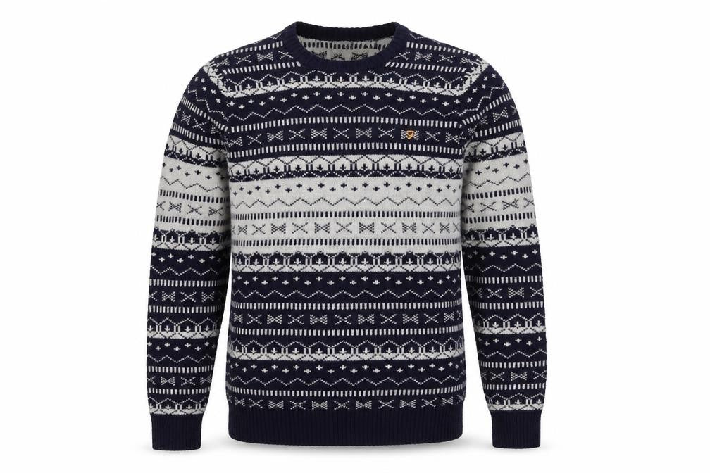 Mens UK Size M Farah Blue Pullover Jumper