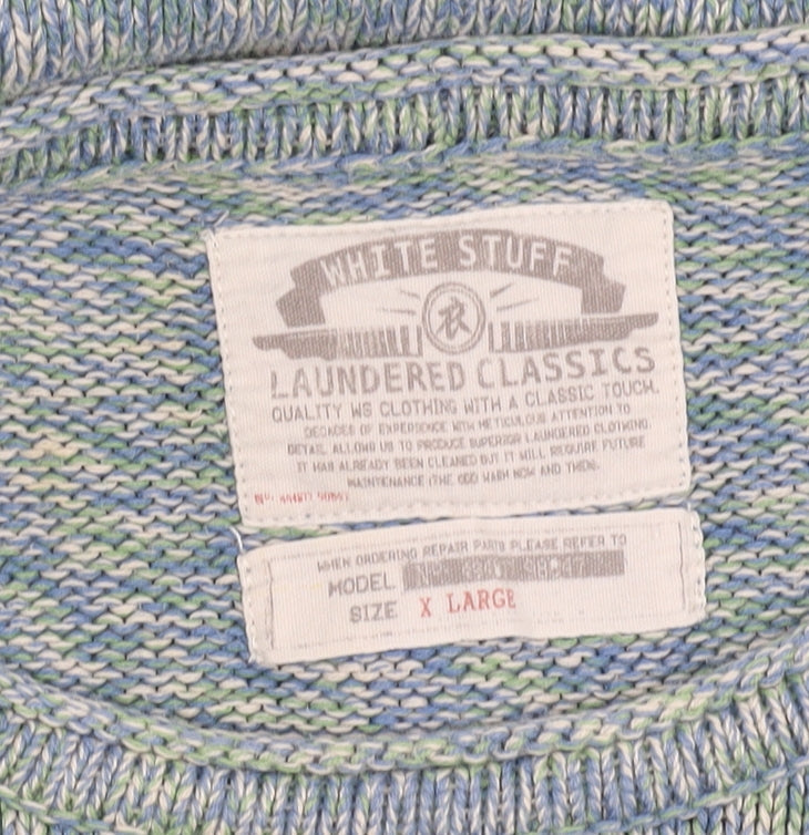 White Stuff Men's Multicoloured XL Cotton Pullover