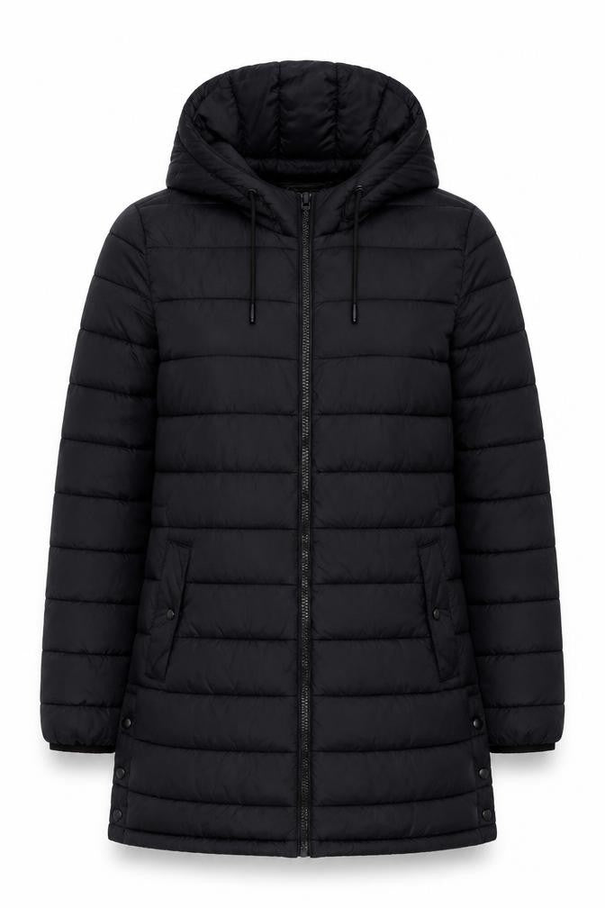 Womens UK Size M Zara Black Puffer Jacket