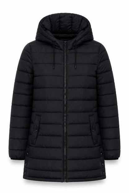 Womens UK Size M Zara Black Puffer Jacket