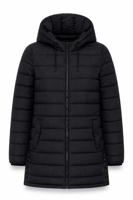 Womens UK Size M Zara Black Puffer Jacket