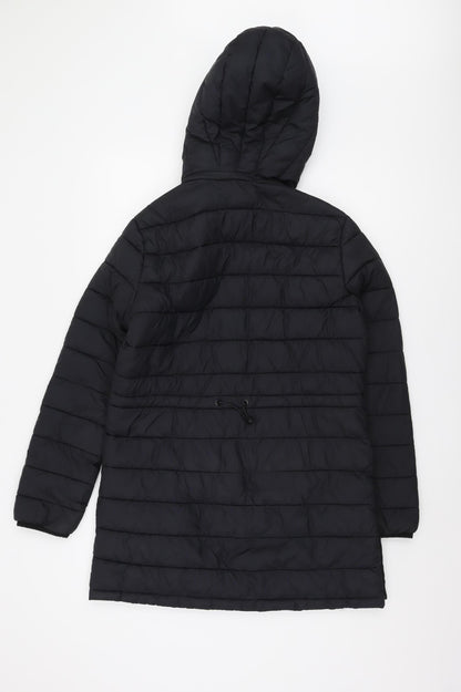 Womens UK Size M Zara Black Puffer Jacket