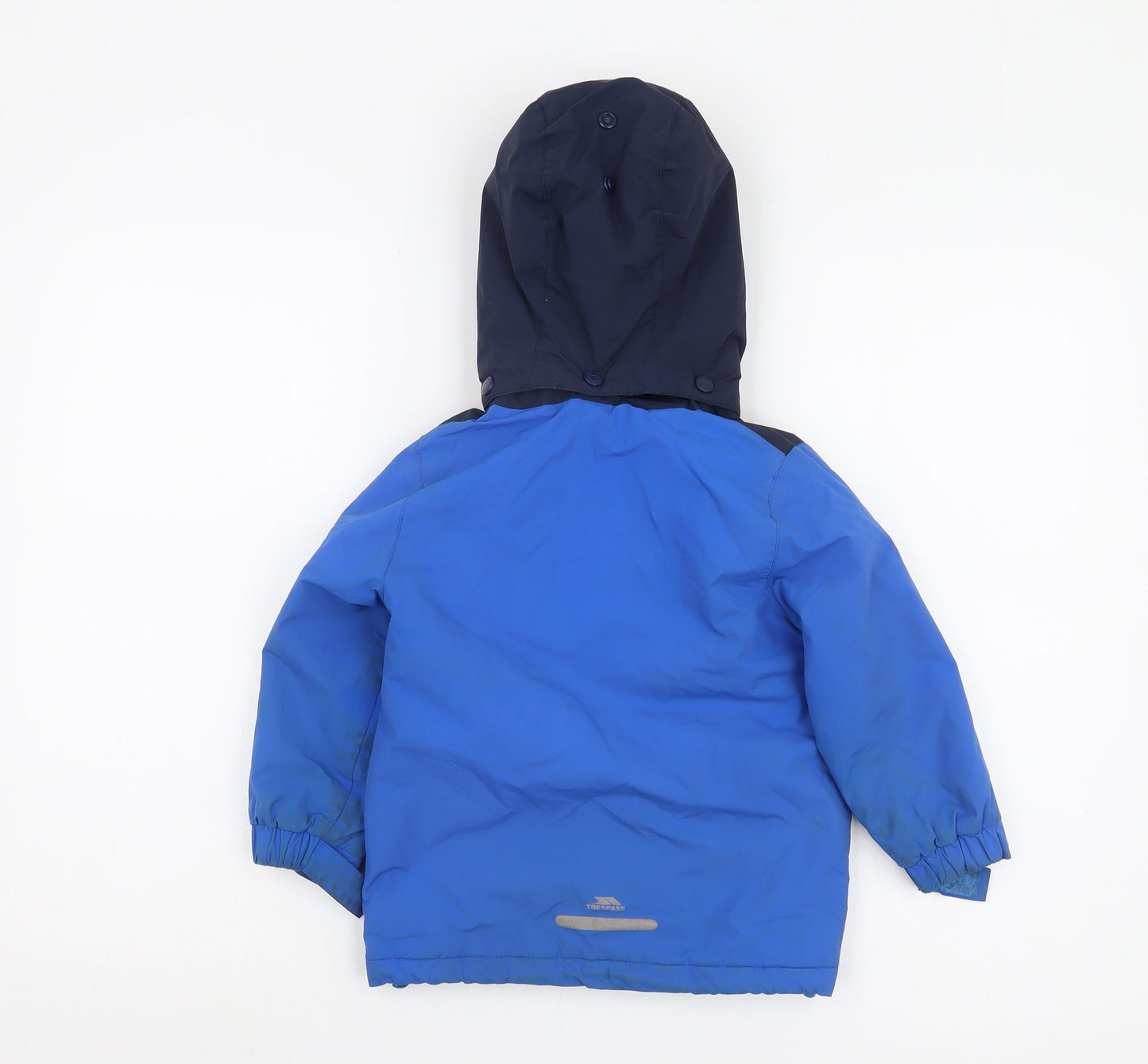 Trespass Boys Blue Puffer Jacket 2-3 Years Waterproof
