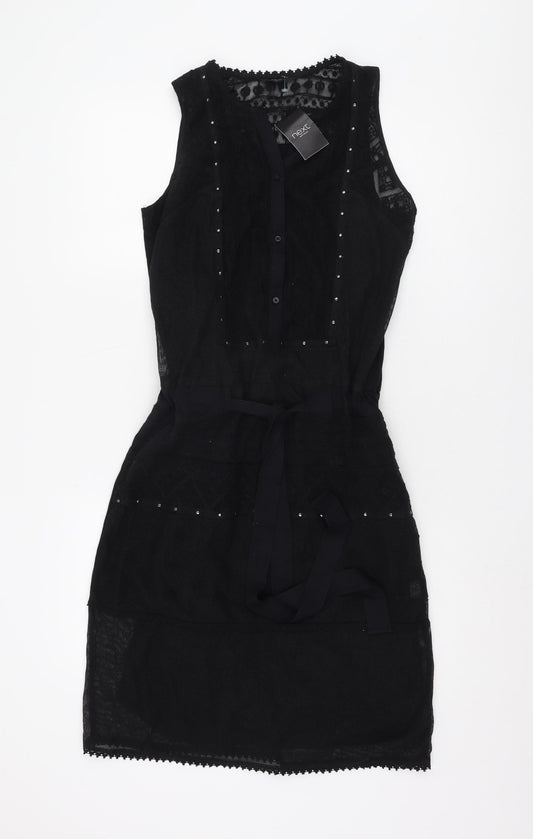 Next Women's Black Sleeveless Dress UK 8
