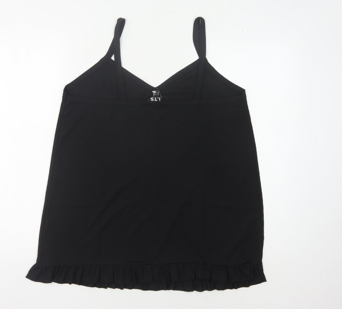 Womens UK Size 10 Long Tall Sally Black Camisole Tank