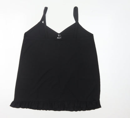 Womens UK Size 10 Long Tall Sally Black Camisole Tank