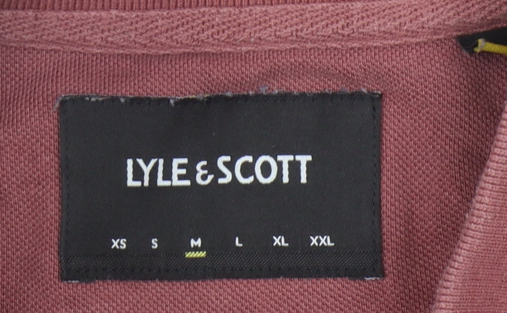Lyle & Scott Men's Red Polo Shirt Size M - Short Sleeve