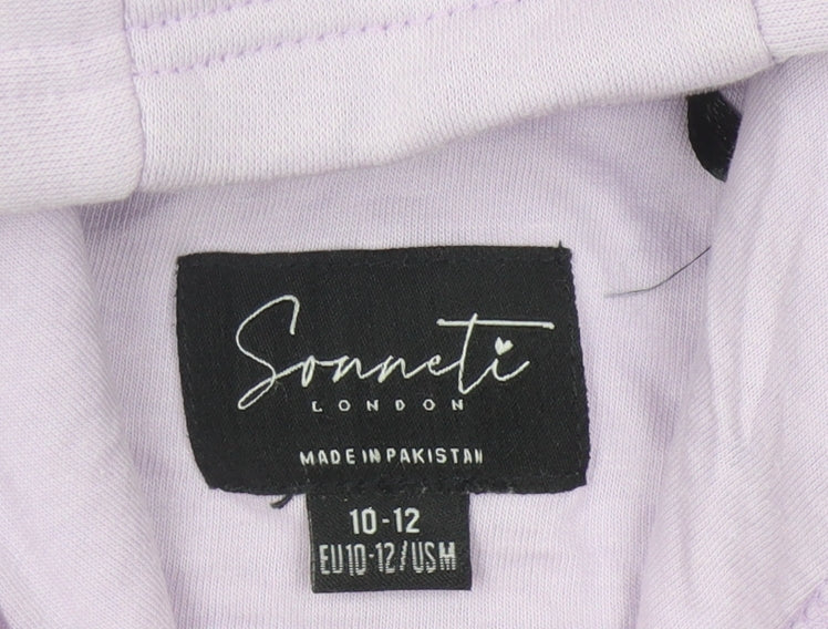 Sonneti Girls Purple Pullover Hoodie 10-11 Years