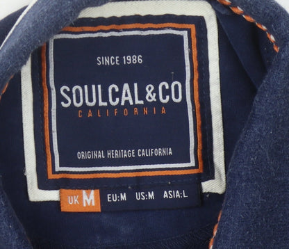 SOULCAL & CO Men's Blue M Polo Shirt Short Sleeve