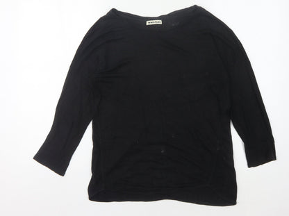 Whistles Black Jersey T-Shirt - Women's Size S