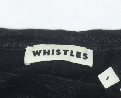 Whistles Black Jersey T-Shirt - Women's Size S