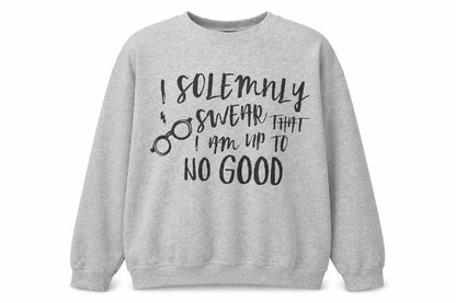Unisex Adults UK Size L Harry Potter Grey Pullover Sweatshirt