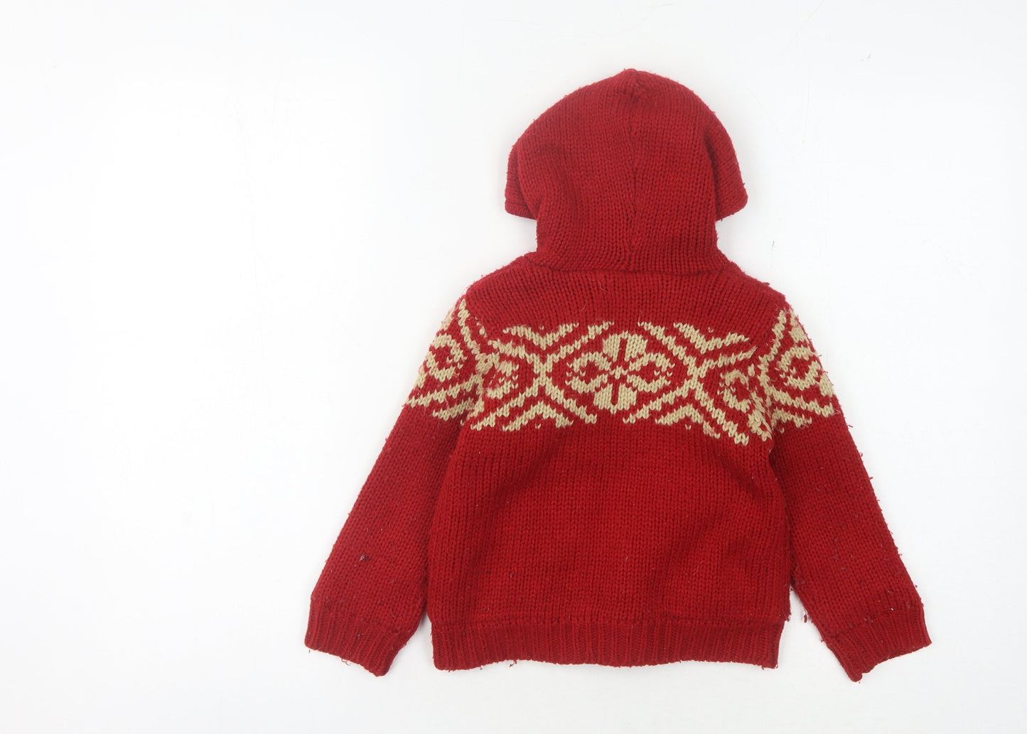 Ben Sherman Boys Red Hooded Cardigan Age 1-2 Years