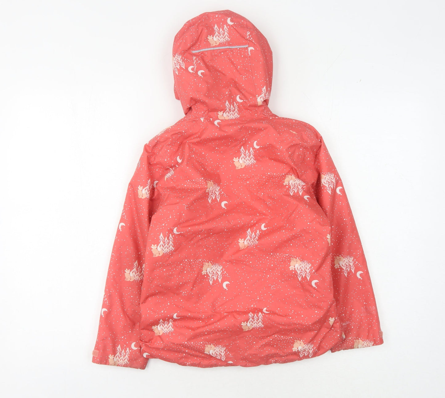 Craghoppers Girls Red Animal Print Waterproof Jacket
