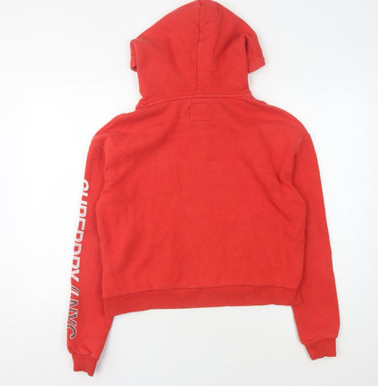 Superdry Women's Red Hoodie 2XS Pullover Casual