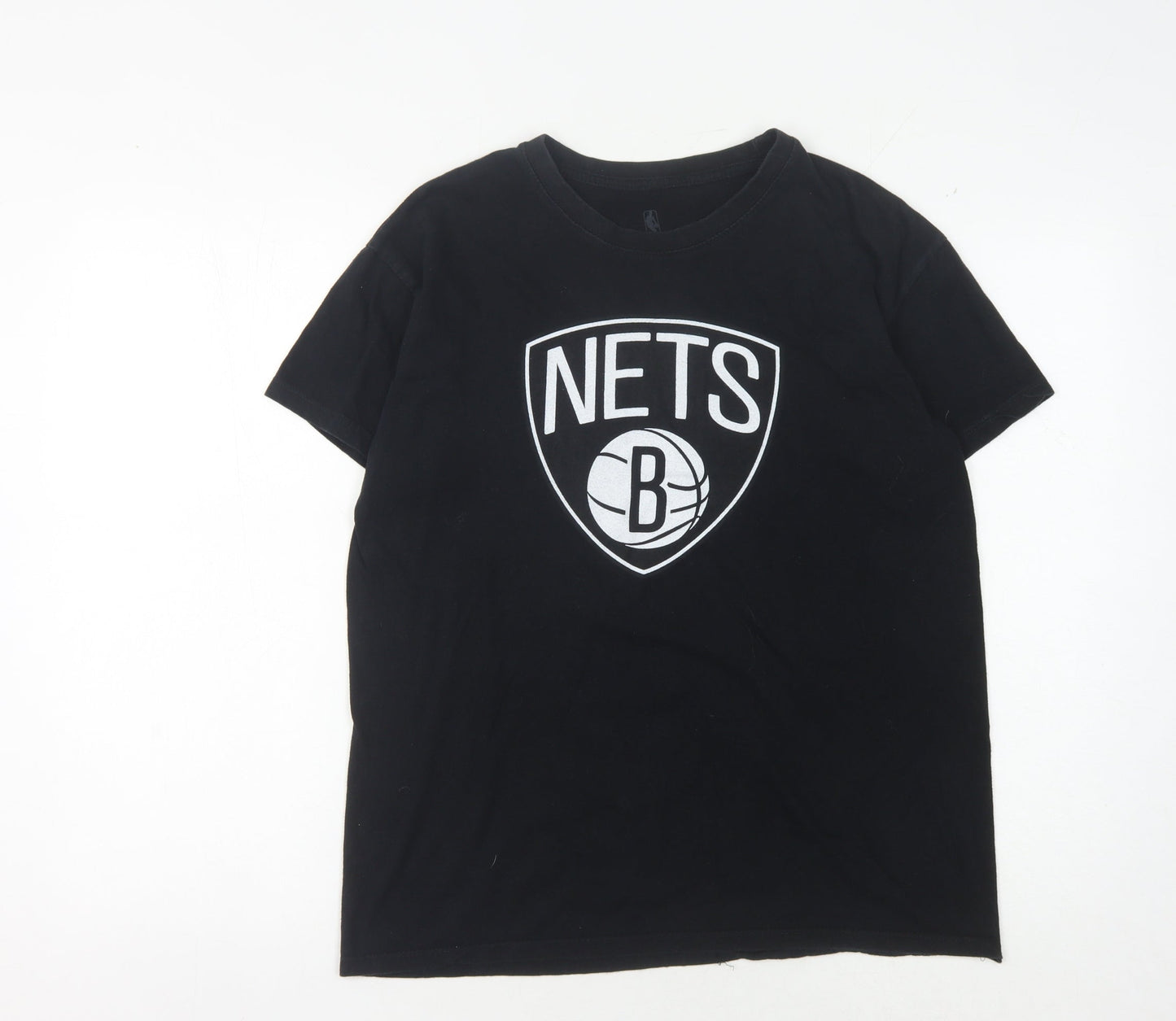 NBA Men's Black Small T-Shirt, Sports Logo Graphic Print