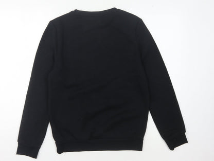 Unisex Adults UK Size 2XS Harry Potter Black Pullover Sweatshirt