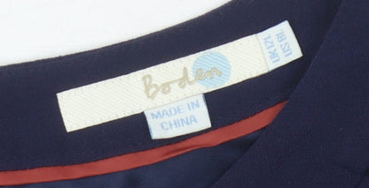 Boden Women's Blue 3/4 Sleeve Dress Size 12