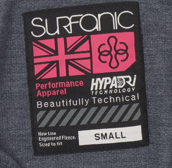 Surfanic Women's Blue Fleece Pullover Sweatshirt Small