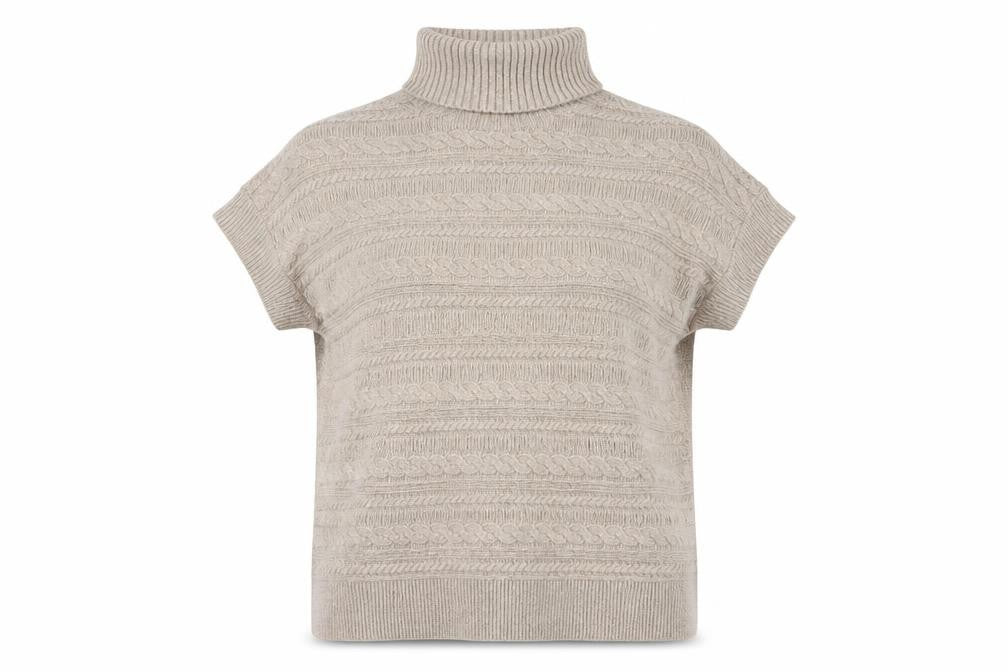 Womens UK Size S FatFace Beige Pullover Jumper