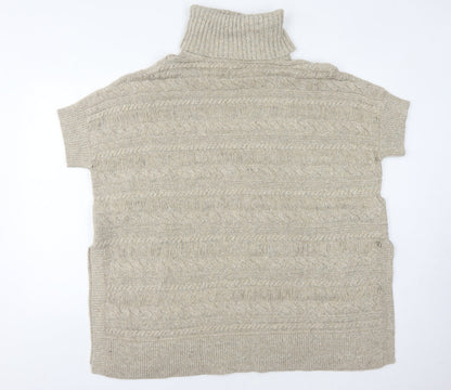 Womens UK Size S FatFace Beige Pullover Jumper