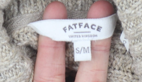 Womens UK Size S FatFace Beige Pullover Jumper