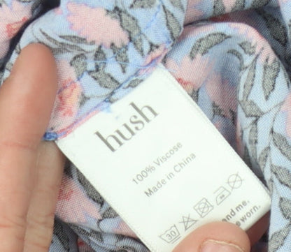 Hush Women's Multicoloured Floral Shirt Dress Size 12