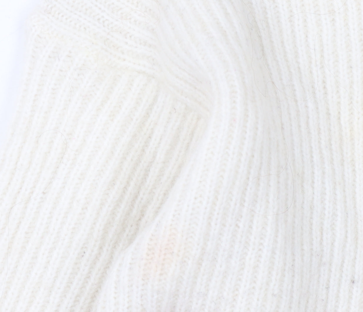 Womens UK Size 10 Fat Face Ivory Pullover Jumper
