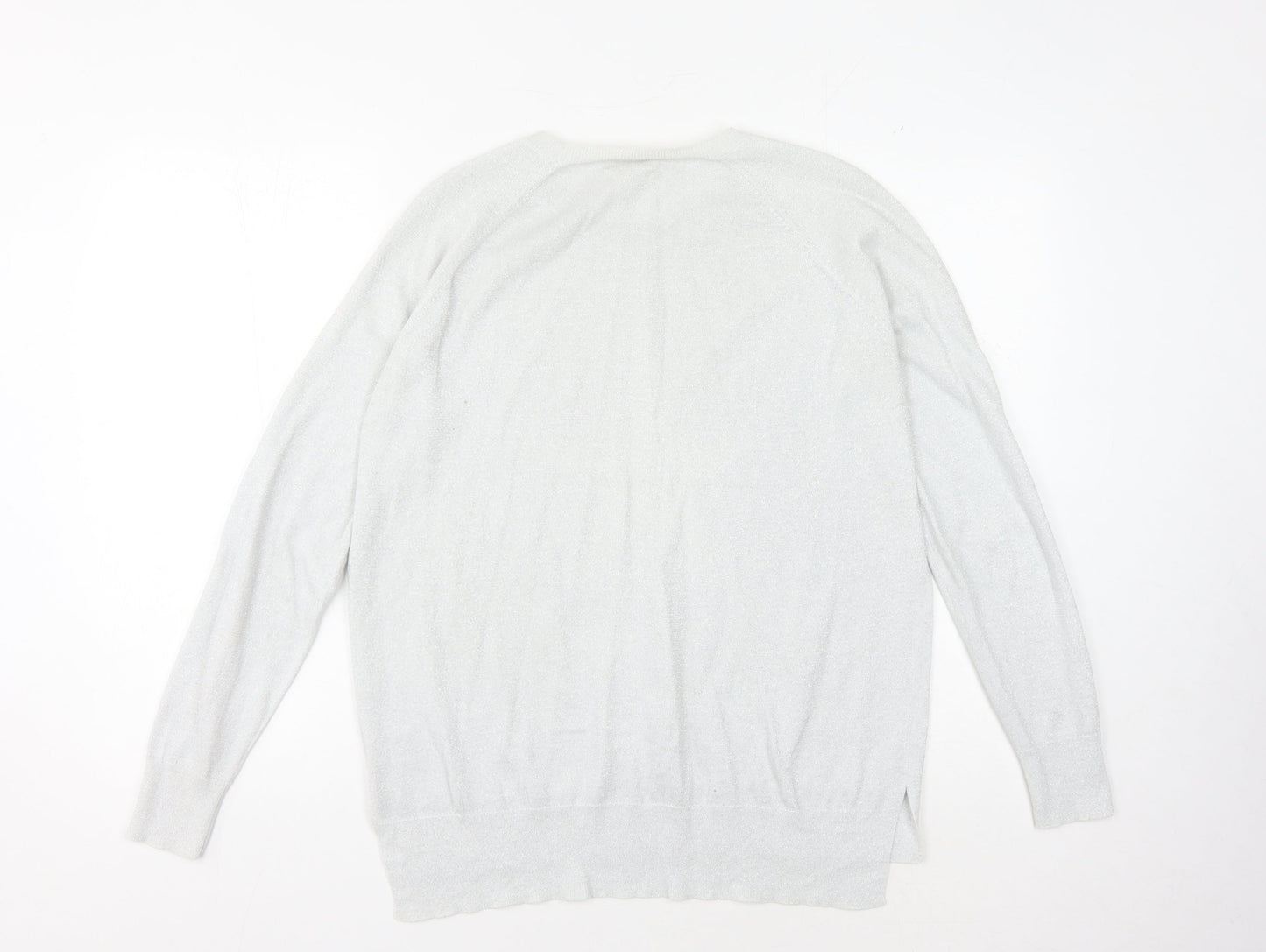 hush Women's White XS Star Pullover Jumper