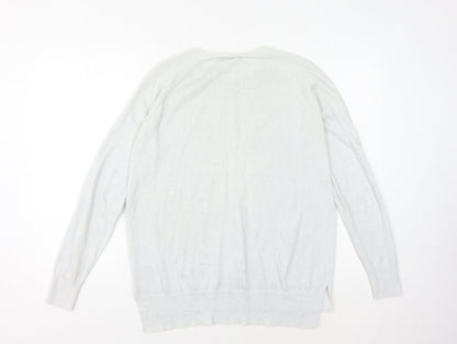 hush Women's White XS Star Pullover Jumper