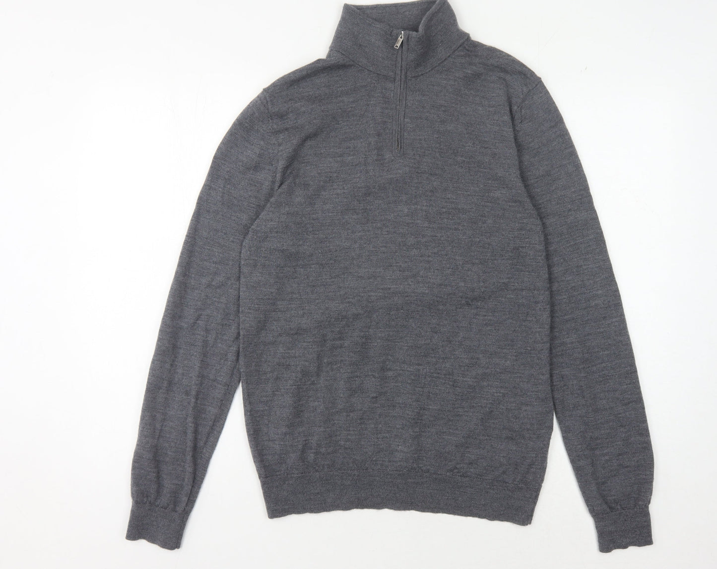 Reiss Men's Grey Wool Pullover Jumper M