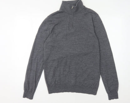 Reiss Men's Grey Wool Pullover Jumper M