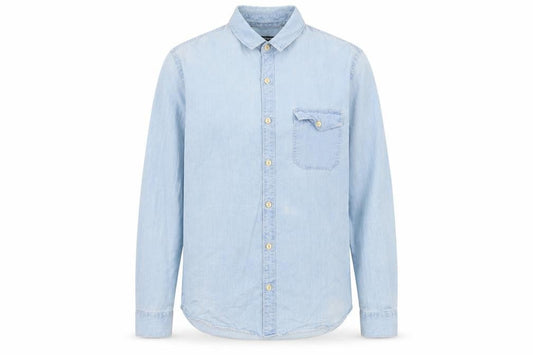 Womens UK Size XS Whistles Blue Basic Button-Up