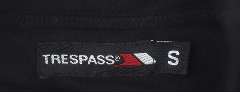 Trespass Black Roll Neck Long Sleeve T-Shirt Size S