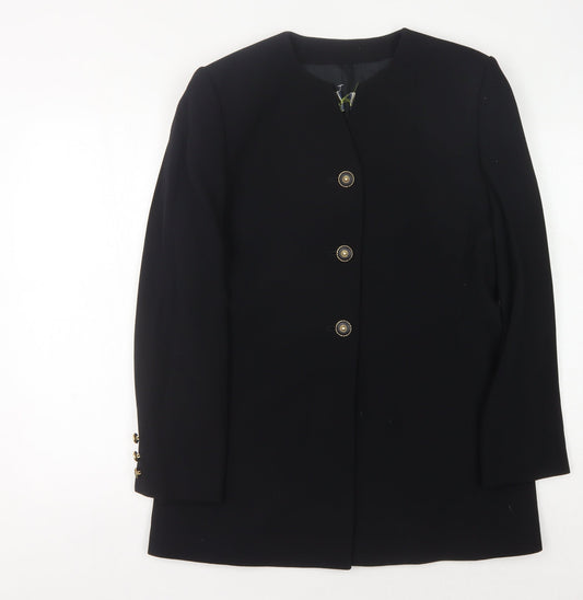 Viyella Women's Black Wool Blazer UK Size 10