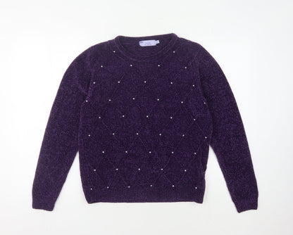Honor Millburn Women's Purple Pullover Jumper Size 10-12