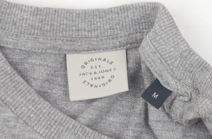 Mens UK Size M JACK & JONES Grey Pullover Sweatshirt