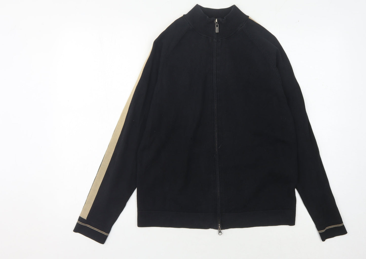 Calvin Klein Jeans Men's Black Full Zip Jumper, L, Casual