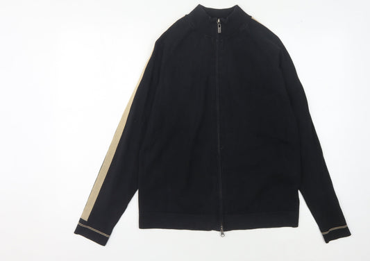 Calvin Klein Jeans Men's Black Full Zip Jumper, L, Casual