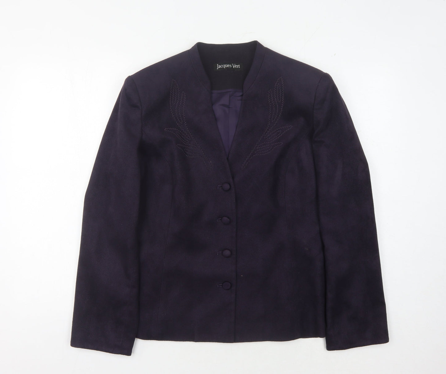 Jacques Vert Women’s Purple Suit Jacket Size 16